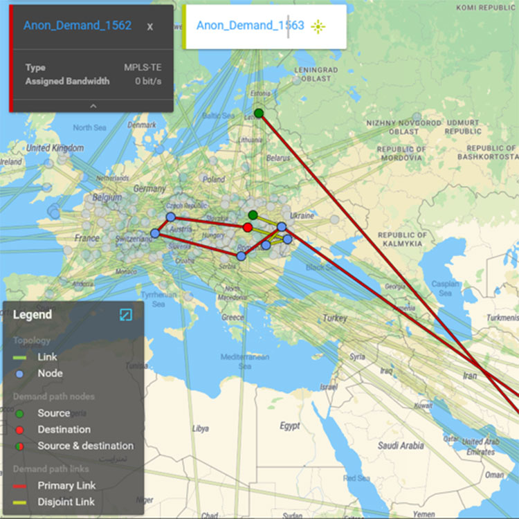 Aria Network Navigator Multilayer Visualisation
